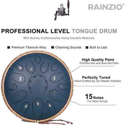 Rainzio Chakra Drum 12 inch 15-Tone (FREE SHIPPING - TODAY ONLY)