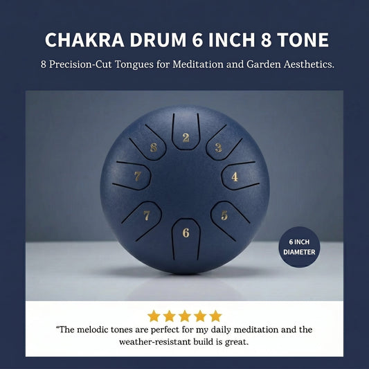 Chakra Drum 6 Inch 8 Tone (Free Shipping - TODAY ONLY) - Rainzio