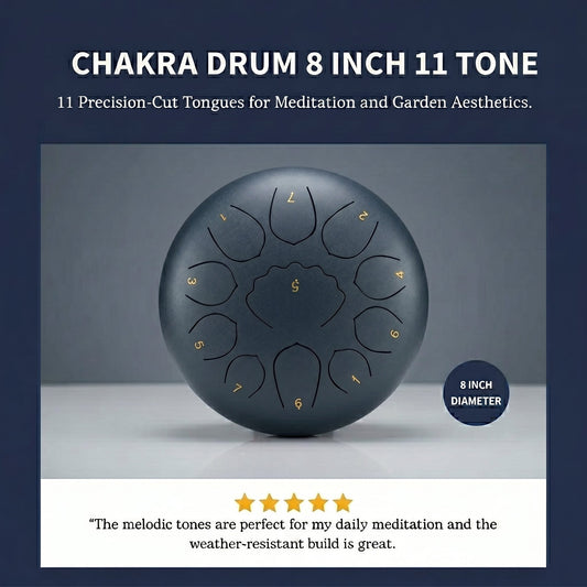 Chakra Drum 8 Inch 11 Tone (Free Shipping - TODAY ONLY) - Rainzio