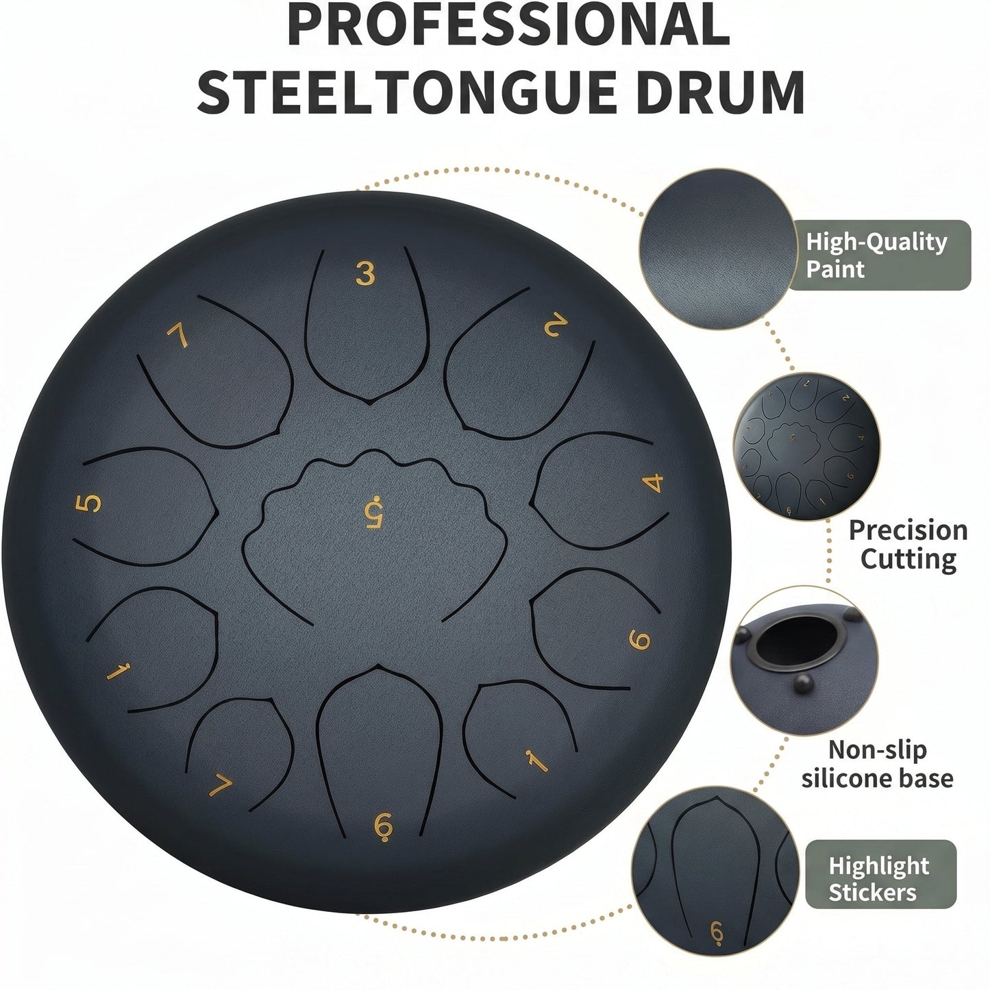 Chakra Drum 8 Inch 11 Tone (Free Shipping - TODAY ONLY) - Rainzio