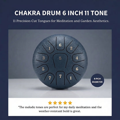 Rainzio Chakra Drum 6 inch 11-Tone (FREE SHIPPING - TODAY ONLY)